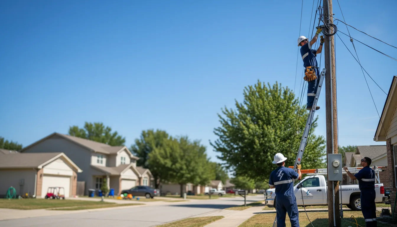 Residential electrician providing installation services in Mcintyre, PA